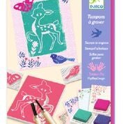 Stempel schnitzen - Natur-Dekor von Djeco - pilzessono.shop - zauberhafte Kinderdinge