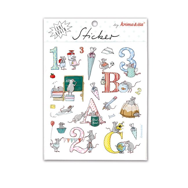 Sticker Schule - pilzessono.shop - zauberhafte Kinderdinge