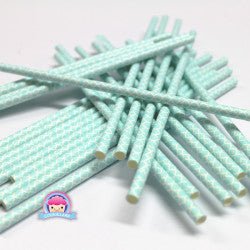 Strohhalme aus Papier in mintgruen - pilzessono.shop - zauberhafte Kinderdinge