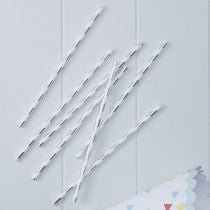 Strohhalme in silbermetallic - pilzessono.shop - zauberhafte Kinderdinge