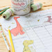 Stundenplan Dinos von Krima & Isa - pilzessono.shop - zauberhafte Kinderdinge