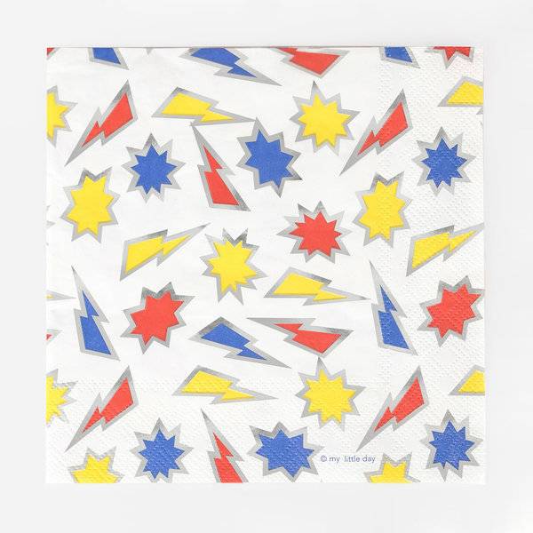 Superhelden Servietten von My Little Day bei Pilzessin - pilzessono.shop - zauberhafte Kinderdinge