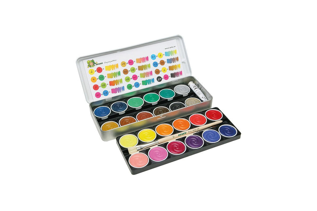 Supertabs 24 Farben Deckfarbkasten - pilzessono.shop - zauberhafte Kinderdinge