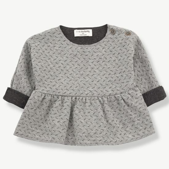 superweiches Oberteil "Muriel" in in grau von 1+ in the family ♡ - pilzessono.shop - zauberhafte Kinderdinge