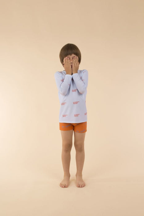 Surf Tee Le Concierge - light blue/carmin - pilzessono.shop - zauberhafte Kinderdinge