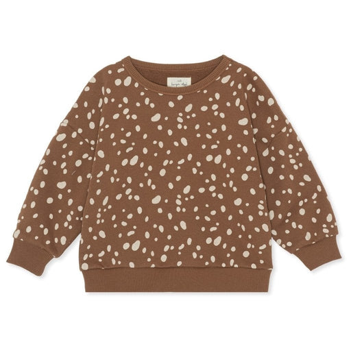 ♡ süßes Lou-Oversize Sweatshirt - Deer Brown von Konges Slojd - pilzessono.shop - zauberhafte Kinderdinge