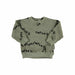 Sweatshirt unplug allover khaki carded von Piupiuchick bei Pilzessin - pilzessono.shop - zauberhafte Kinderdinge