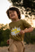 T-Shirt in khaki "Slow Live" von SayPlease - pilzessono.shop - zauberhafte Kinderdinge