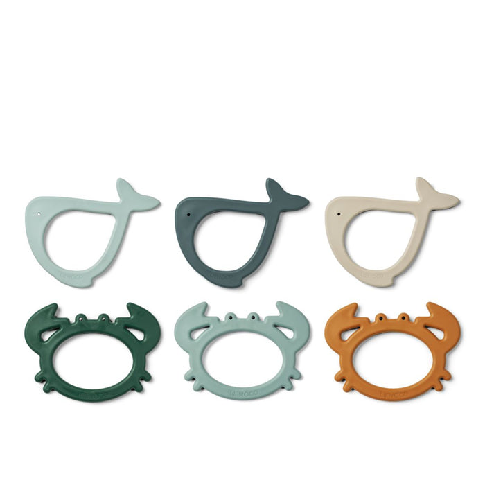 ⋙ Tauchringe 6er pack | Calisto whale blue multi mix von Liewood ♥ - pilzessono.shop - zauberhafte Kinderdinge