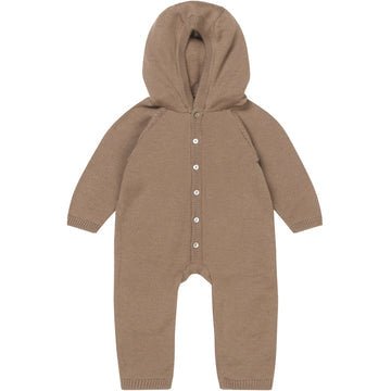 Tomama Onesie Mit Kapuze - Stone von Konges Slojd - pilzessono.shop - zauberhafte Kinderdinge