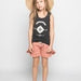 Top ärmellos in black mit coolem Print - pilzessono.shop - zauberhafte Kinderdinge