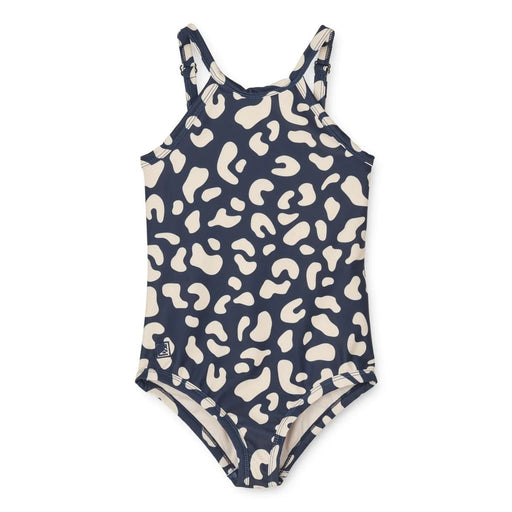 Toria Badeanzug in Leo / navy - pilzessono.shop - zauberhafte Kinderdinge