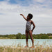 Toria Badeanzug in Leo / navy - pilzessono.shop - zauberhafte Kinderdinge