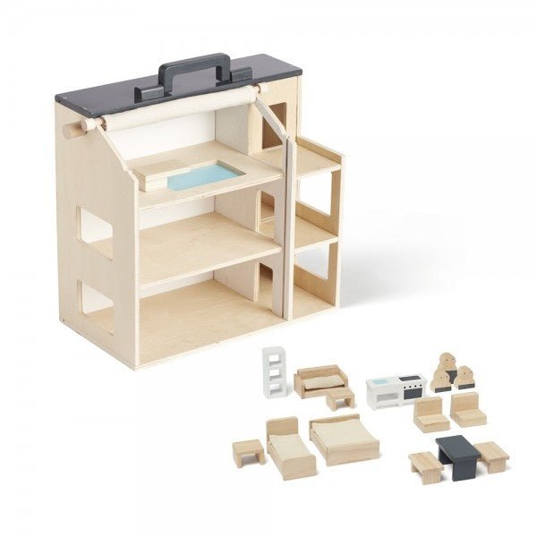 tragbares Puppenhaus Aiden 3+ - pilzessono.shop - zauberhafte Kinderdinge