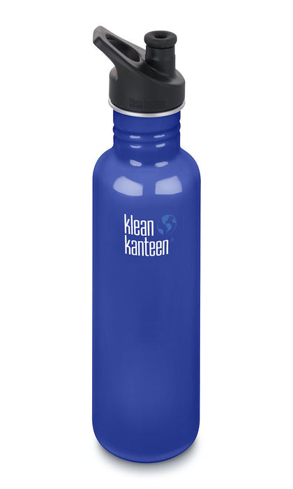 Trinkflasche 800ml in blau von Klean Kanteen ♥ - pilzessono.shop