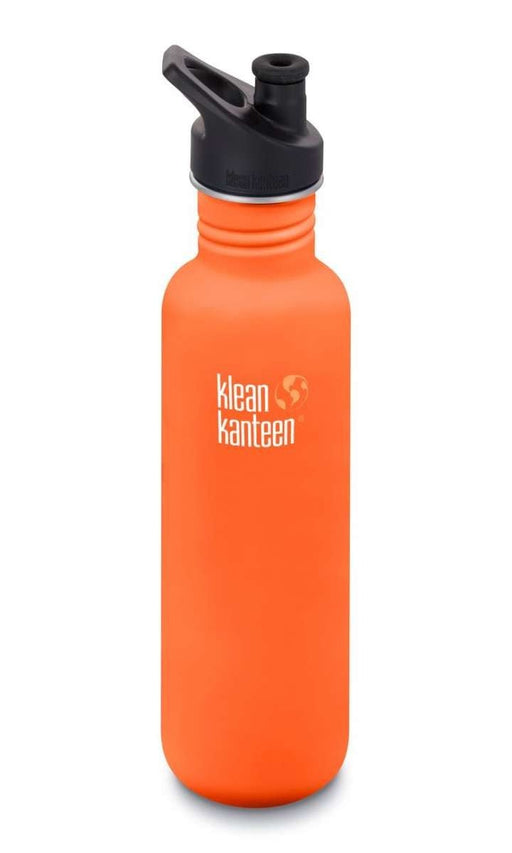 ⋙ Trinkflasche 800ml in orange matt von Klean Kanteen ♥ - pilzessono.shop - zauberhafte Kinderdinge