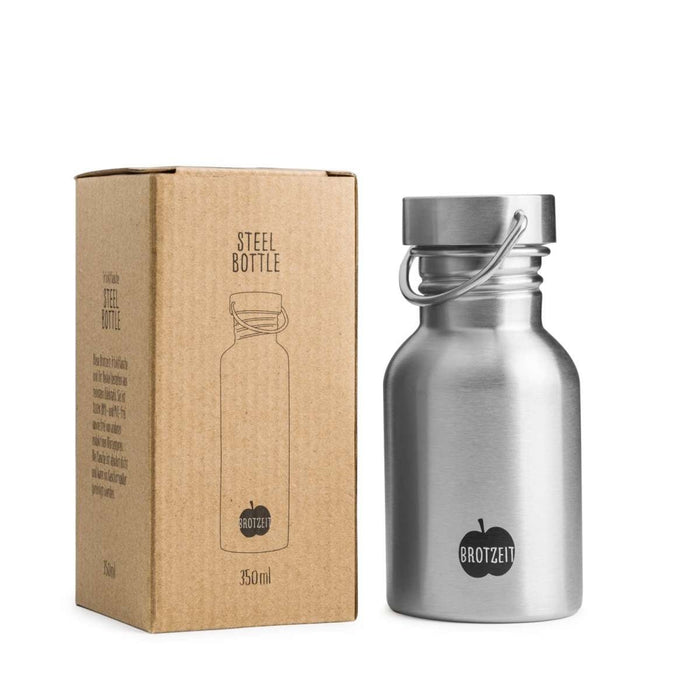 Trinkflasche aus Edelstahl plastikfrei BPAfrei in 3 Grössen von Brotzeit - pilzessono.shop - zauberhafte Kinderdinge