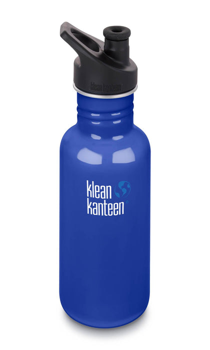 Trinkflasche in blau von Klean Kanteen ♥ - pilzessono.shop