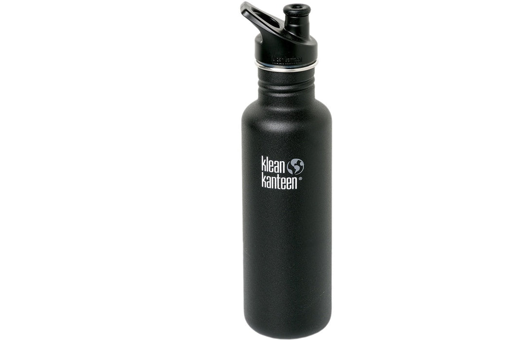 ⋙ Trinkflasche in schwarz matt von Klean Kanteen ♥ - pilzessono.shop - zauberhafte Kinderdinge