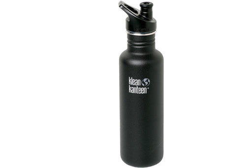 ⋙ Trinkflasche in schwarz matt von Klean Kanteen ♥ - pilzessono.shop - zauberhafte Kinderdinge