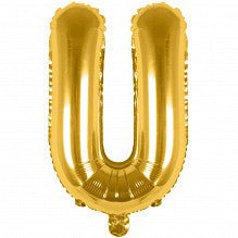 U Folienballon gold Buchstabe - pilzessono.shop - zauberhafte Kinderdinge
