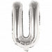 U Folienballon silber Buchstabe - pilzessono.shop - zauberhafte Kinderdinge