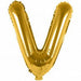 V Folienballon gold Buchstabe - pilzessono.shop - zauberhafte Kinderdinge