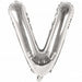 V Folienballon silber Buchstabe - pilzessono.shop - zauberhafte Kinderdinge