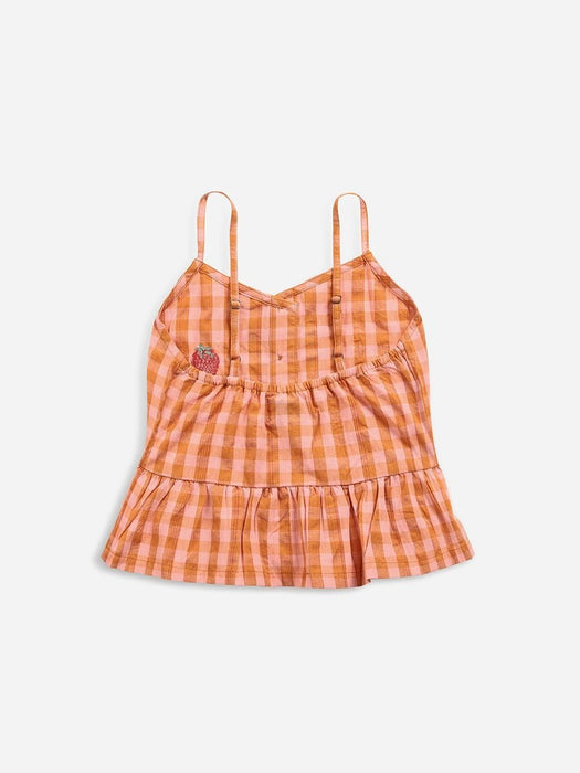 Vichy woven tank top - pilzessono.shop - zauberhafte Kinderdinge