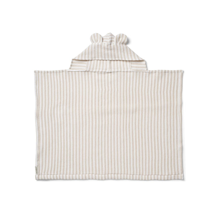 Vilas Baby Hooded Waffle Handtuch Y/D gestreift von Liewood - pilzessono.shop - zauberhafte Kinderdinge