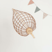 ⋙Wanddekoration Wicker Leaf Walnut von C O C O N E H ♥ - pilzessono.shop - zauberhafte Kinderdinge