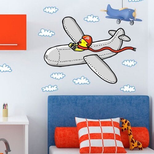 Wandsticker chick aviator | von Chispum - pilzessono.shop - zauberhafte Kinderdinge