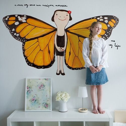 Wandsticker FAR AWAY I GO | von Chispum - pilzessono.shop - zauberhafte Kinderdinge