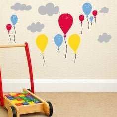 Wandsticker funny skies | von Chispum - pilzessono.shop - zauberhafte Kinderdinge