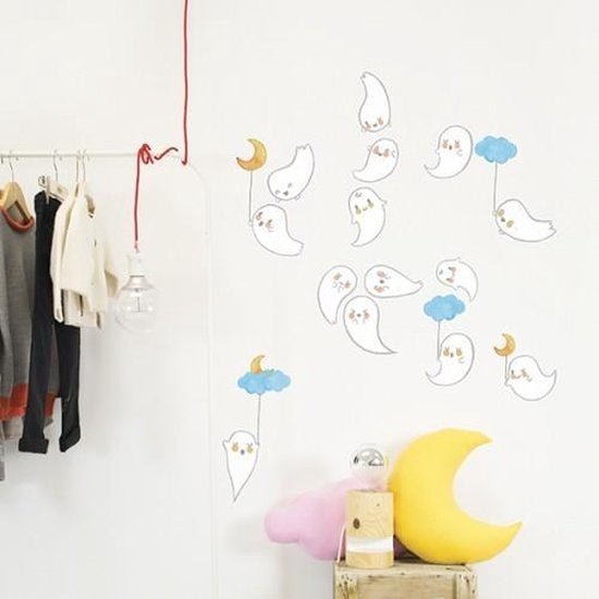 Wandsticker Geister | von Chispum - pilzessono.shop - zauberhafte Kinderdinge
