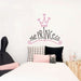Wandsticker headbord the princess | von Chispum - pilzessono.shop - zauberhafte Kinderdinge