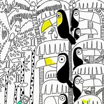 Wandsticker JUNGLE | von Chispum - pilzessono.shop - zauberhafte Kinderdinge