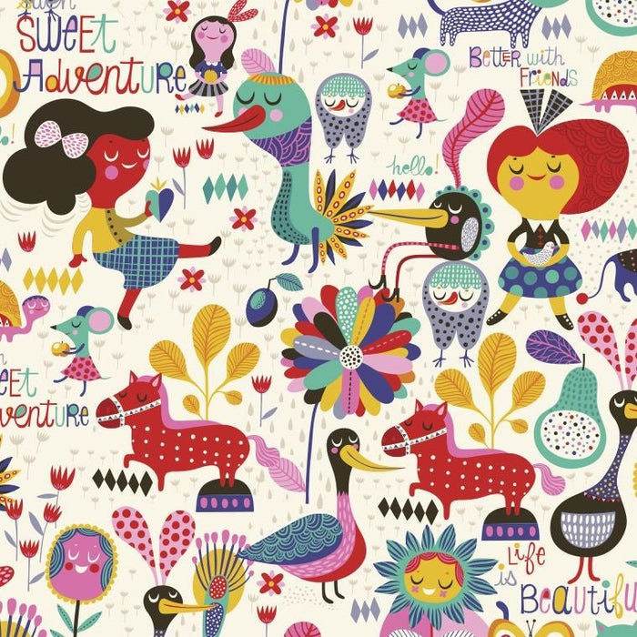 Wandsticker life sweet adventure | von Chispum - pilzessono.shop - zauberhafte Kinderdinge