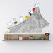 Wandsticker mountain | von Chispum - pilzessono.shop - zauberhafte Kinderdinge