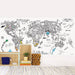 Wandsticker zum Ausmalen Animal World - pilzessono.shop - zauberhafte Kinderdinge