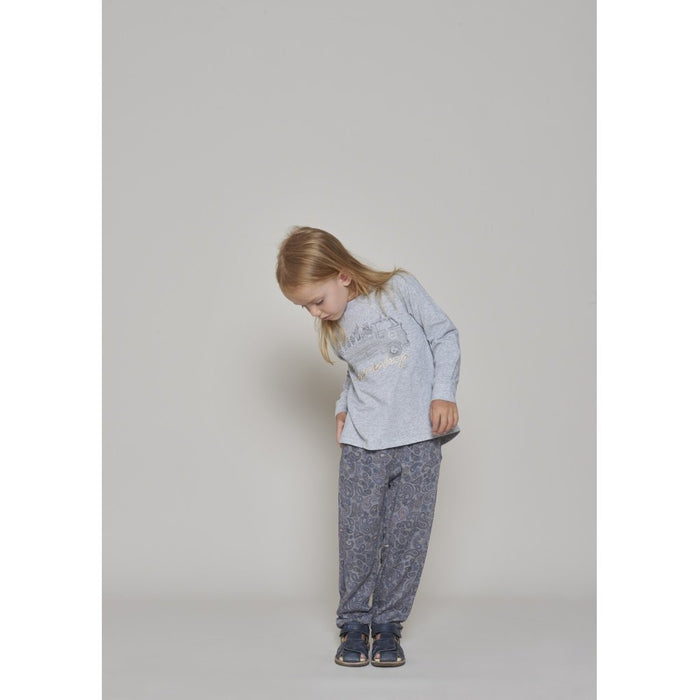 Weiche Hose aus bedruckter Viskose mit verstellbarem Taillenbund und Taschen. - pilzessono.shop - zauberhafte Kinderdinge