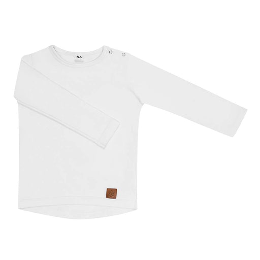 Weißes Langarmshirt in weiß Oeko Tex - pilzessono.shop - zauberhafte Kinderdinge