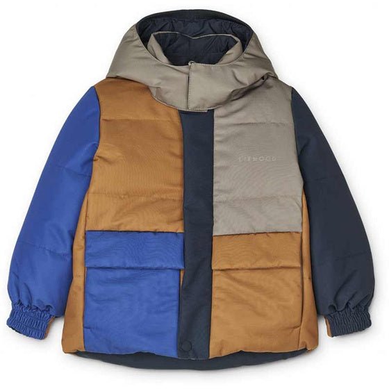 ⋙ Winterjacke Paloma | Colour Block / surf blue multi mix von Liewood ♥ - pilzessono.shop - zauberhafte Kinderdinge
