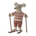 Wintermaus mit Ski | Mama Maus von Maileg ♡ - pilzessono.shop - zauberhafte Kinderdinge