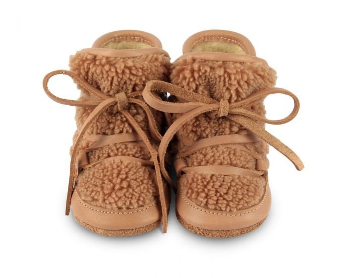 ⋙ Winterschuhe Inuk in hellbraun aus Leder von Donsje ♡ - pilzessono.shop - zauberhafte Kinderdinge