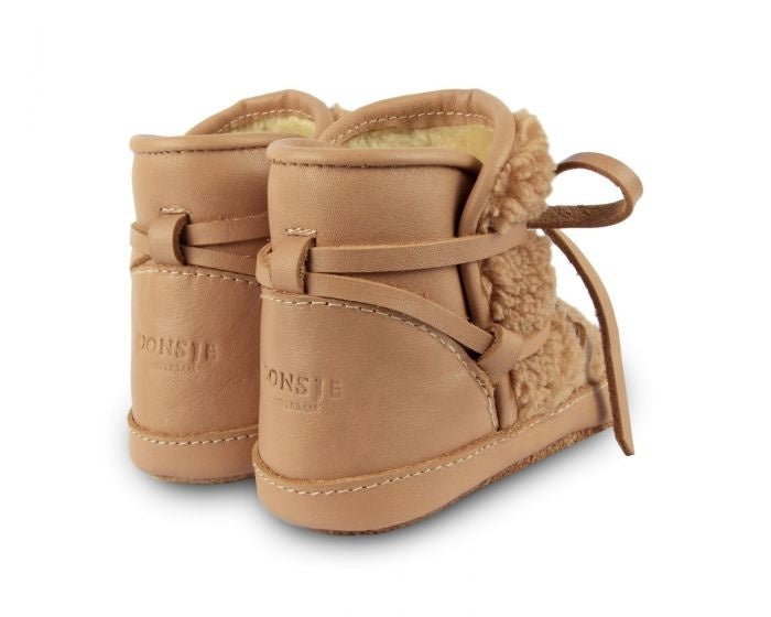 ⋙ Winterschuhe Inuk in hellbraun aus Leder von Donsje ♡ - pilzessono.shop - zauberhafte Kinderdinge