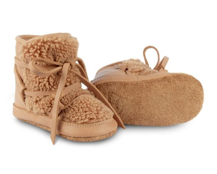 ⋙ Winterschuhe Inuk in hellbraun aus Leder von Donsje ♡ - pilzessono.shop - zauberhafte Kinderdinge