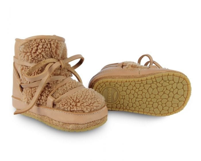 ⋙ Winterschuhe Inuk in hellbraun aus Leder von Donsje ♡ - pilzessono.shop - zauberhafte Kinderdinge