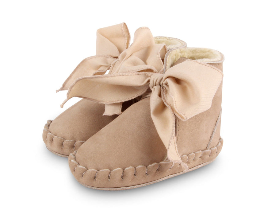 ⋙ Winterschuhe "Pina Organza Truffle Nubuck" aus Leder von Donsje ♡ - pilzessono.shop - zauberhafte Kinderdinge