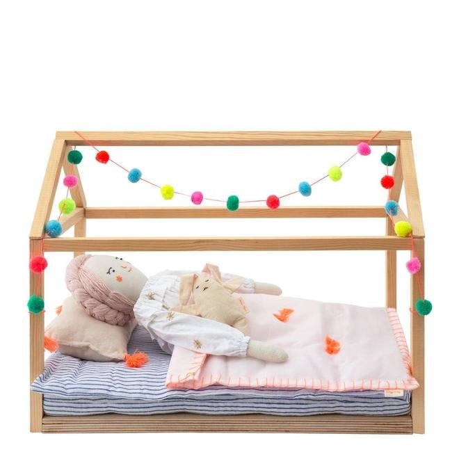 Wooden Bed Dolly Accessory - pilzessono.shop - zauberhafte Kinderdinge